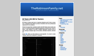 Therobinsonfamily.net thumbnail