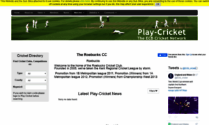Theroebucks.play-cricket.com thumbnail