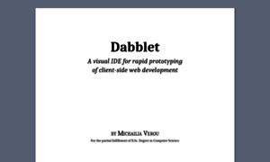 Thesis.dabblet.com thumbnail