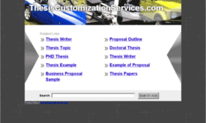 Thesiscustomizationservices.com thumbnail