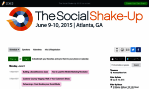 Thesocialshakeup2015.sched.org thumbnail