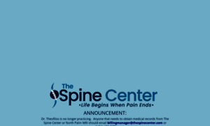 Thespinecenter.com thumbnail