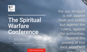 Thespiritualwarfareconference.splashthat.com thumbnail