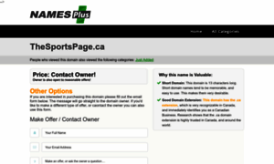 Thesportspage.ca thumbnail