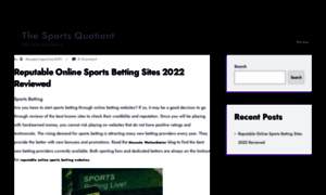 Thesportsquotient.com thumbnail