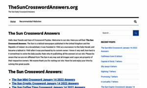 Thesuncrosswordanswers.org thumbnail