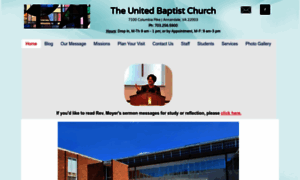 Theunitedbaptchurch.org thumbnail