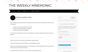 Theweeklymnemonic.wordpress.com thumbnail