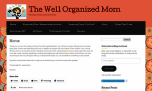 Thewellorganizedmom.com thumbnail