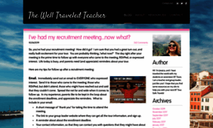 Thewelltraveledteacher.com thumbnail