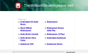 Thewilliamshakespeare.net thumbnail