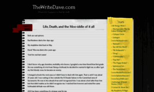 Thewritedave.com thumbnail