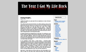 Theyearigotmylifeback.wordpress.com thumbnail