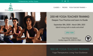 Theyogasanctuary.net thumbnail