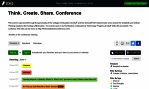 Thinkcreateshare2016.sched.org thumbnail