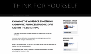 Thinkforyourself.ie thumbnail