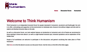 Thinkhumanism.com thumbnail