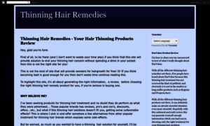 Thinninghairremediesinfo.blogspot.com thumbnail