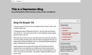 Thisisadepressionblog.wordpress.com thumbnail