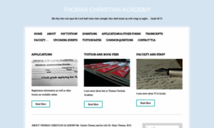 Thomaschristianacademy.org thumbnail