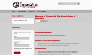 Thomasville.schoolboard.net thumbnail