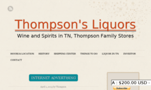 Thompsonsliquors.com thumbnail
