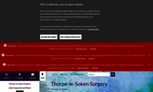 Thorpe-le-sokensurgery.nhs.uk thumbnail