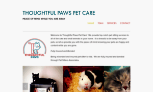 Thoughtfulpawspetcare.com thumbnail