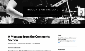 Thoughtsonthedead.com thumbnail