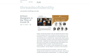 Threadsofidentity.wordpress.com thumbnail