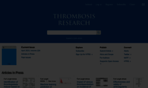 Thrombosisresearch.com thumbnail