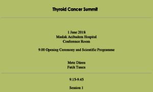 Thyroidcancersummit.com thumbnail