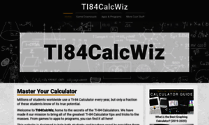 Ti84calcwiz.com thumbnail