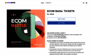 Ticket.ecombattle.in thumbnail