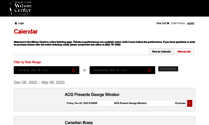 Ticketing.wilson-center.com thumbnail