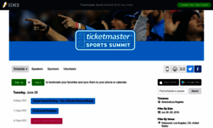 Ticketmastersportssummit2016.sched.org thumbnail