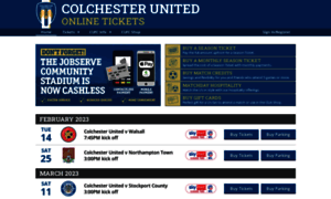 Tickets.colchesterunited.net thumbnail