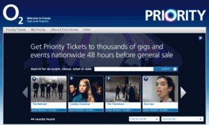 Tickets3.o2priority.co.uk thumbnail