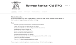 Tidewaterretrieverclub.org thumbnail