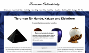 Tierurnen-onlinekatalog.de thumbnail