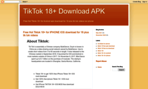 Tiktok18apkdownload.blogspot.com thumbnail