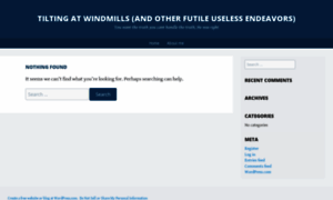 Tiltingatwindmills.wordpress.com thumbnail
