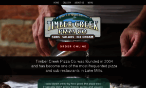 Timbercreekpizza.com thumbnail