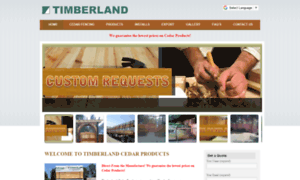 Timberlandcedarproducts.ca thumbnail