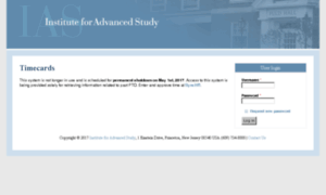 Timecards.ias.edu thumbnail