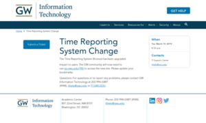 Timekeeper.gwu.edu thumbnail