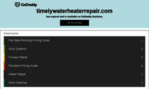 Timelywaterheaterrepair.com thumbnail