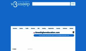 Timeshighereducation.com.w3snoop.com thumbnail