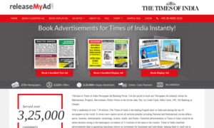 Timesofindia.releasemyad.in thumbnail