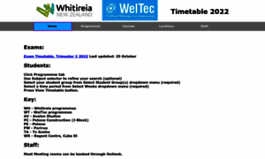 Timetable.whitireiaweltec.ac.nz thumbnail